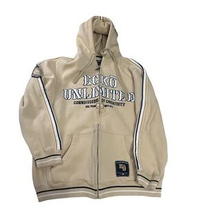 Ecko Unlimited Light Yellow Zip-Up Hoodie